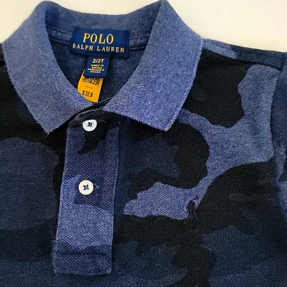 Polo Ralph Lauren Navy Blue Camouflage shirt - Picture 2 of 3